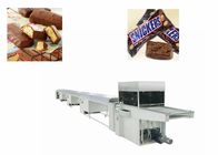 Automatic Snack Pie Coated Chocolate Bar Production Line Belt Width 400 mm